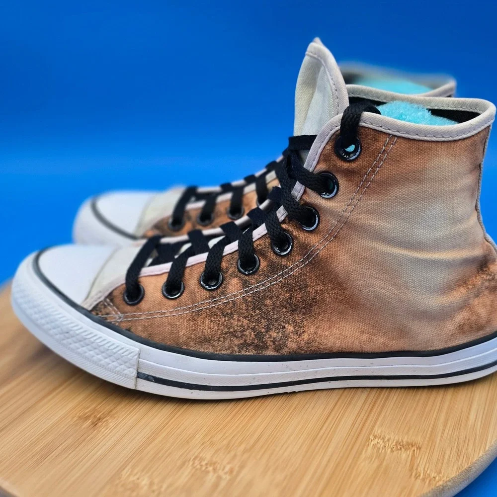 Converse Chuck Taylor All Star High Top Bleach Dyed Sneakers Shoes Fashion Men 7